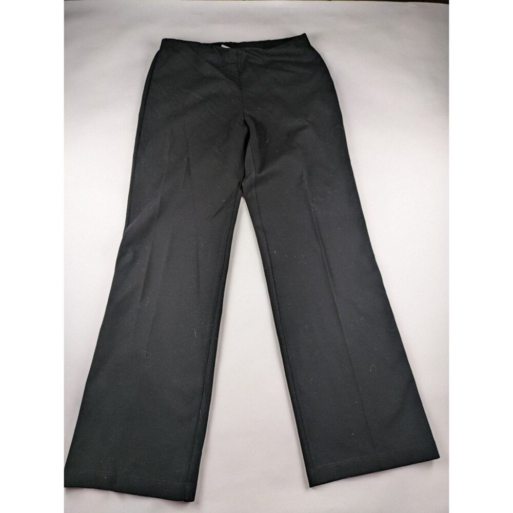 Eileen Fisher Black Pull-on Elastic Slacks Women's Medium